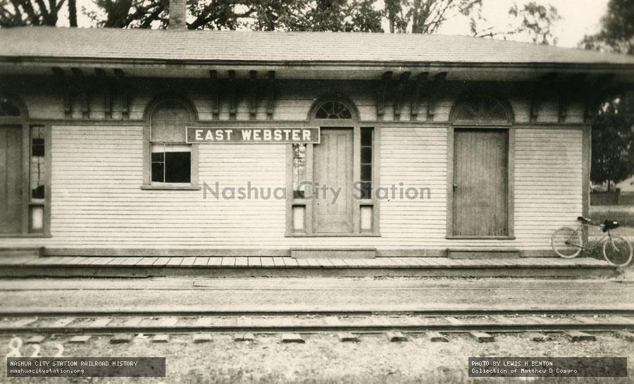 Postcard: Railroad Station, East Webster, Massachusetts